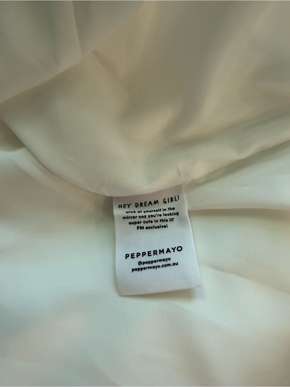 NWT Peppermayo Girl Crush Bow Mini Dress in White, Size 4 - Picture 5 of 10
